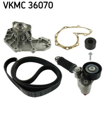 SKF VKMC 36070 Pompa acqua + Kit cinghia Poly V